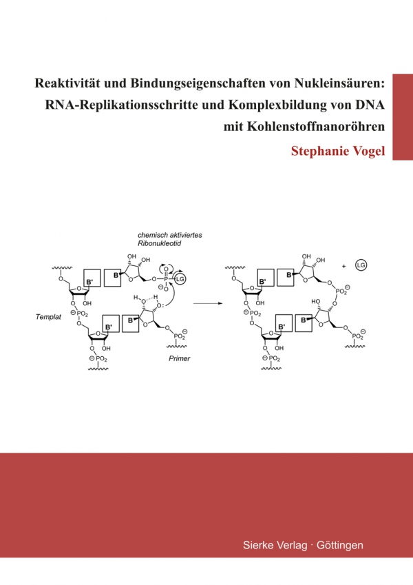 Reaktivität und Bindungseigenschaften von Nukleinsäuren:RNA-Replikationsschritte und Komplexbildung von DNAmit Kohlenstoffnanoröhren-0